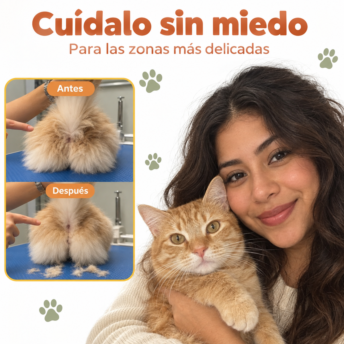 Recortadora de precisión para gatos