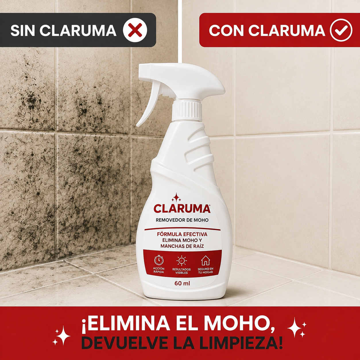 Claruma™ | Removedor de Moho de Acción Rápida