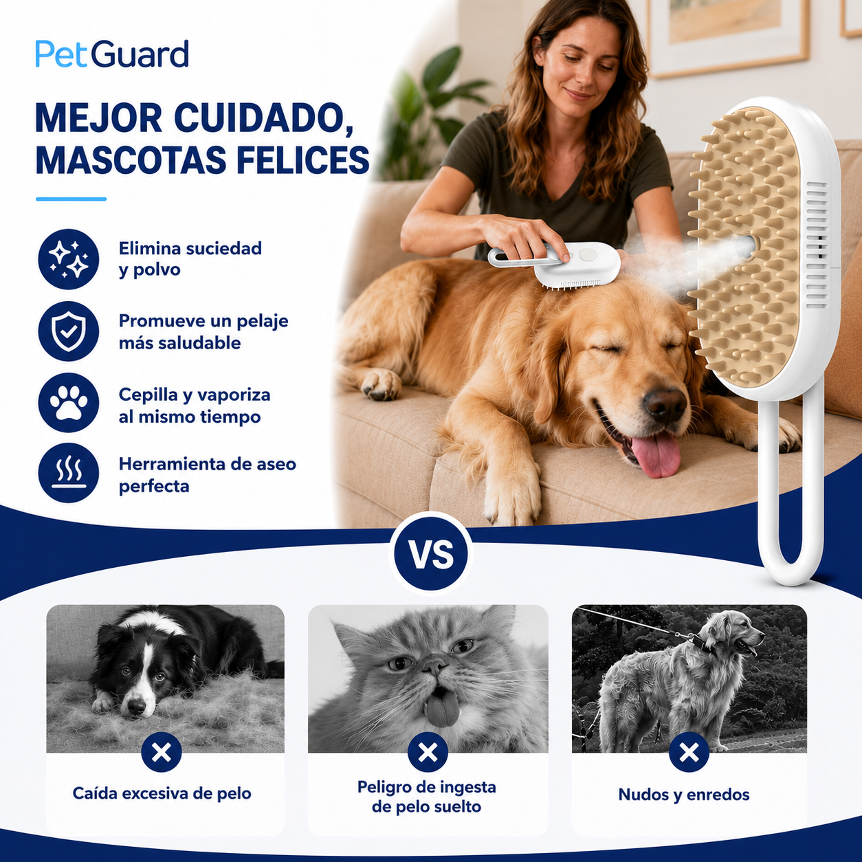 PetMist™ | Cepillo Pulverizador para Mascotas