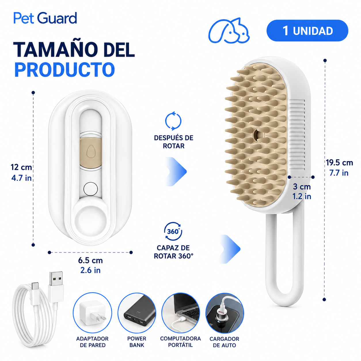 PetMist™ | Cepillo Pulverizador para Mascotas